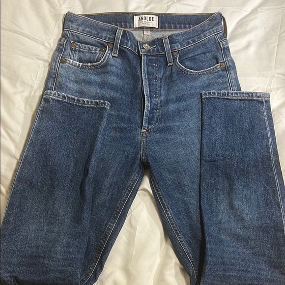 Agolde Denim - Agolde women’s Blue Straight leg Jeans Classic Style size 24